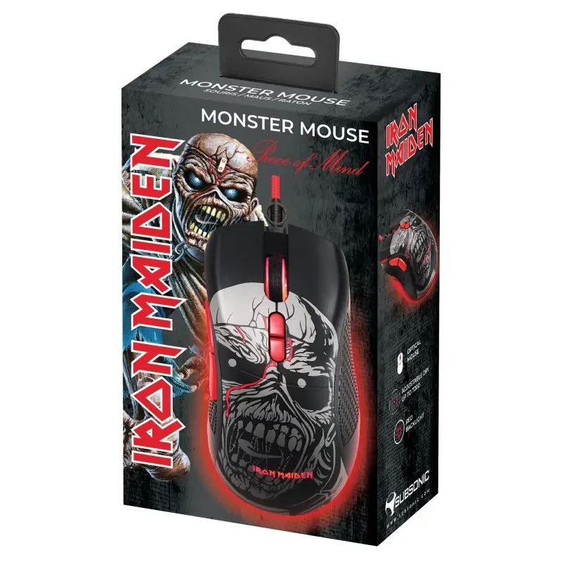 Subsonic Iron Maiden Piece Of Mind USB gaming-muis
