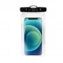 Beschermend, waterdicht universeel telefoonhoesje FIXED Fixed Float — zwart, universele pasvorm, waterdichte hoes