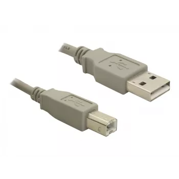 USB-kabel DeLOCK 82216 USB 2.0 3 m USB A USB B grijs