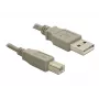 USB-kabel DeLOCK 82216 USB 2.0 3 m USB A USB B grijs