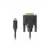 Videokabel-adapter LANBERG CA-CMDV-10CU-0030-BK, USB Type-C naar DVI-D, 3 m, zwart