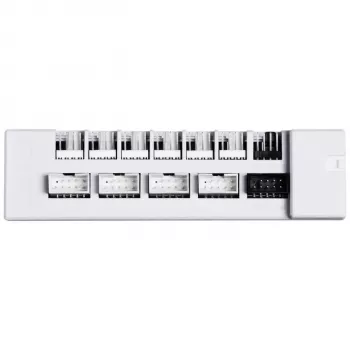 USB- en PWM-hub Lian Li EDGE HUB EG-HUB01W — 4× USB, 6× PWM, wit