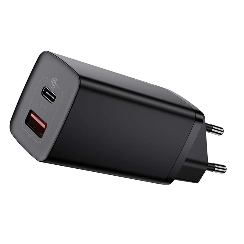 Baseus CCGAN2L-B01 oplader voor mobiele apparaten universeel zwart AC snelladen voor binnen
