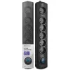 Overspanningsbeveiliging Qoltec 50112 zwart 6 AC-stopcontacten 230V 3m