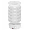GreenBlue GB190 voedseldroger voor paddenstoelen, groenten en fruit, 5 laden, 250 W, instelbare temperatuur 35–70 °C, wit