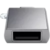 Satechi USB-C naar USB 3.0-adapter Space Gray stijlvol design & hoge kwaliteit - compact design - - - (179979)