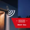 Maclean MCE25 GR wandgemonteerde 180° bewegings- en schemersensor, max. 1200W, grijs