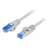 LANBERG netwerkkabel Cat6a S/FTP PCF6A-10CC-0300-S RJ-45 3 m grijs, LSZH, 500 MHz, CCA, Ø6 mm