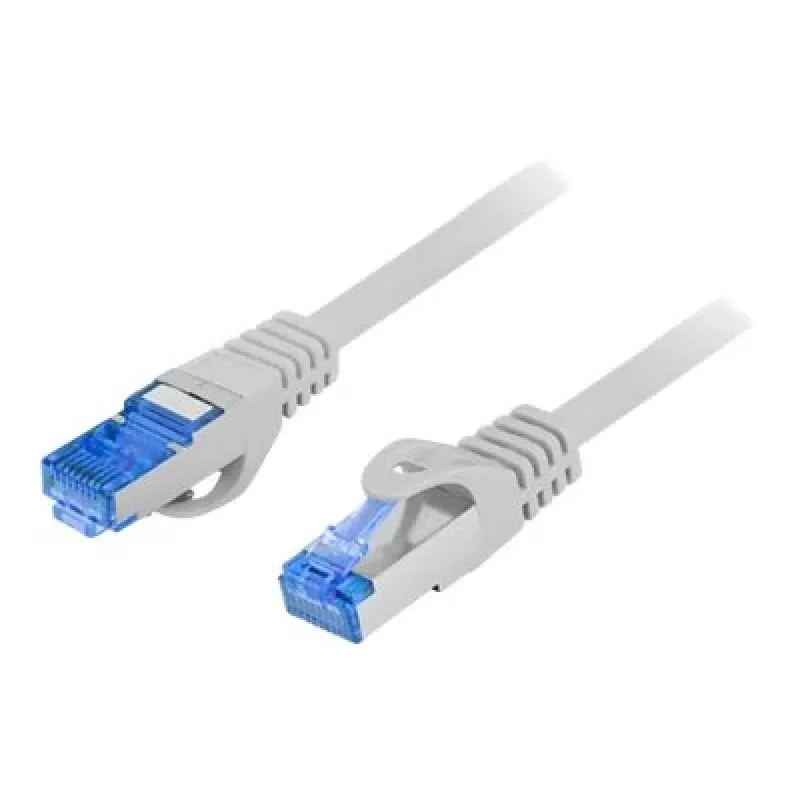 LANBERG netwerkkabel Cat6a S/FTP PCF6A-10CC-0300-S RJ-45 3 m grijs, LSZH, 500 MHz, CCA, Ø6 mm