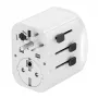 Reisadapter GEMBIRD TPA-EU2A1C15-01-W – 15W, Type-E stekker, 2× USB-A + 1× USB-C, 100–250V