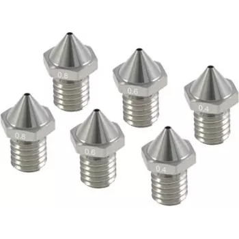Nozzle-kit voor Flashforge Creator 3 Pro — reserve-nozzles 0,4 mm, 0,6 mm, 0,8 mm