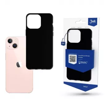 Telefoonhoesje 3MK Matt Case voor Apple iPhone 14, TPU, geschikt voor 6,1 inch (15,5 cm), zwart