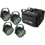 EUROLITE set 4x LED PARty TCL Spot + softbag (20000540)