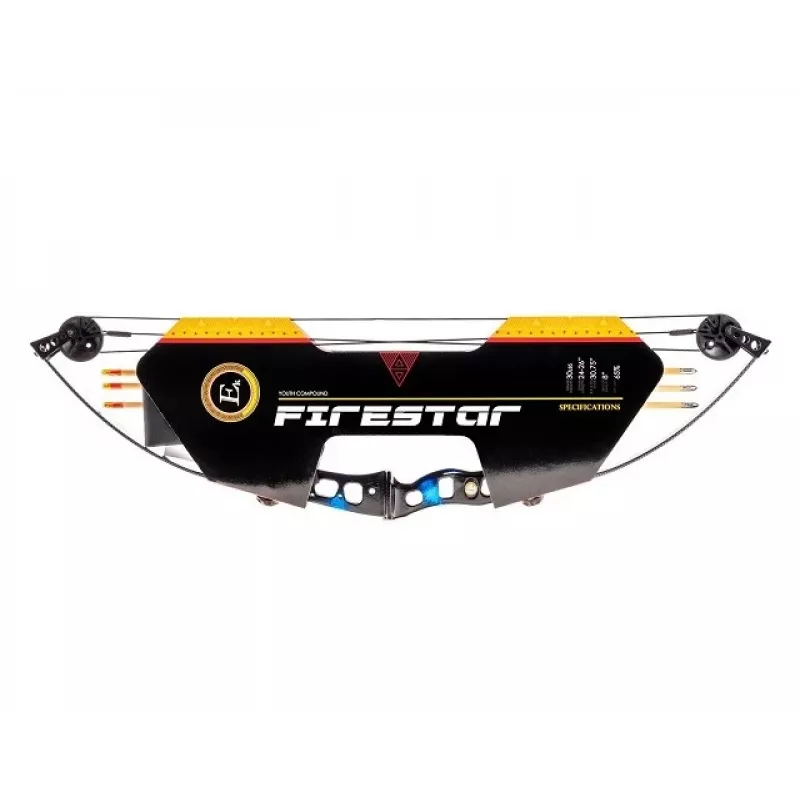 Poe Lang EK Firestar CO-014UCB3 compoundboog, 25 lbs, carbonblauw