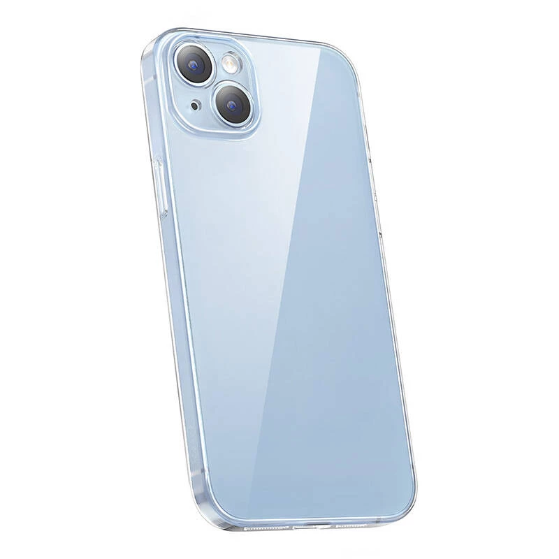 Beschermhoes Baseus Crystal Series voor iPhone 14 Plus met gehard glazen achterkant