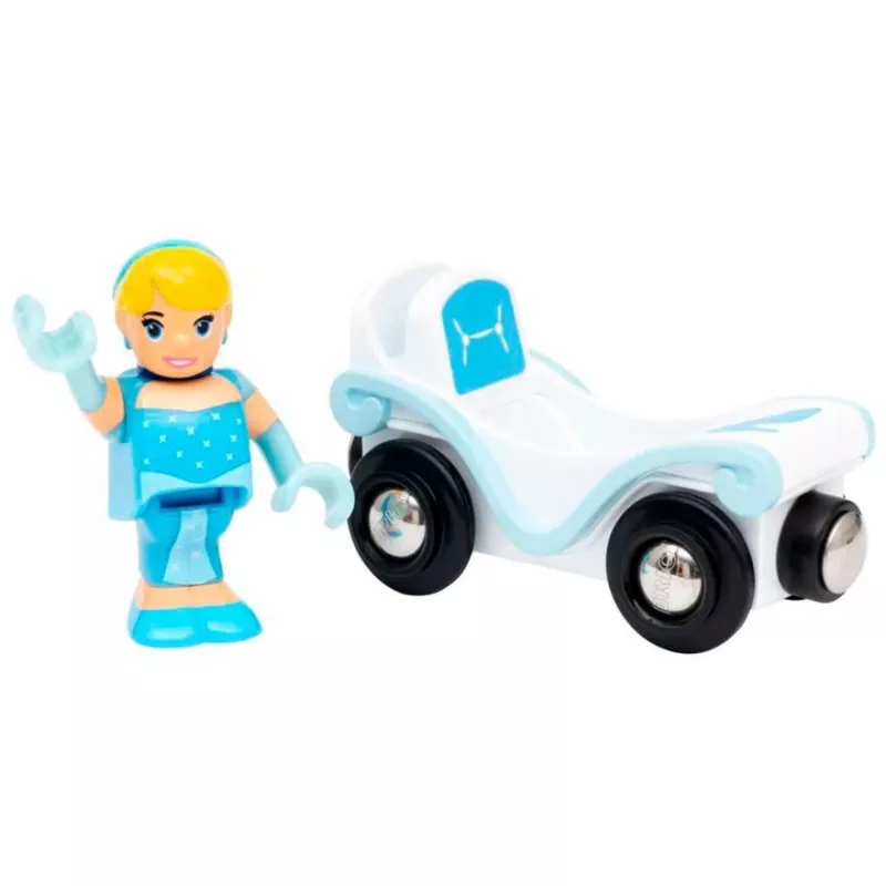 Accessoire/modelbouwpakket Ravensburger BRIO Disney Princess Cinderella & Wagen, blauw/wit, vanaf 3 jaar