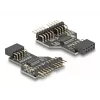 DeLOCK 60045 kabeladapter 9-pin USB 2.0 2 x 9-pin-header zwart