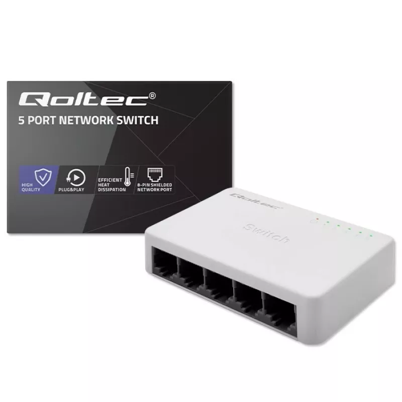 Netwerkswitch 5x RJ45-poort 100 Mbit/s LAN