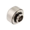 Hardtube fitting 14 mm van OPTIMUS, satijn nikkel — compressieconnector voor starre pc-koelslangen