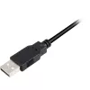 USB 2.0 kabel, USB-A stekker > Micro-USB stekker zwart, 0,5 meter, dubbel afgeschermd