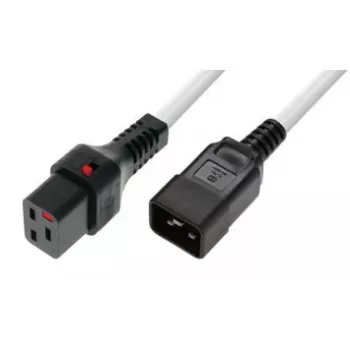 Microconnect MC-C19C20LOCK-2M-W kabel vergrendeling C19 naar C20 2 m