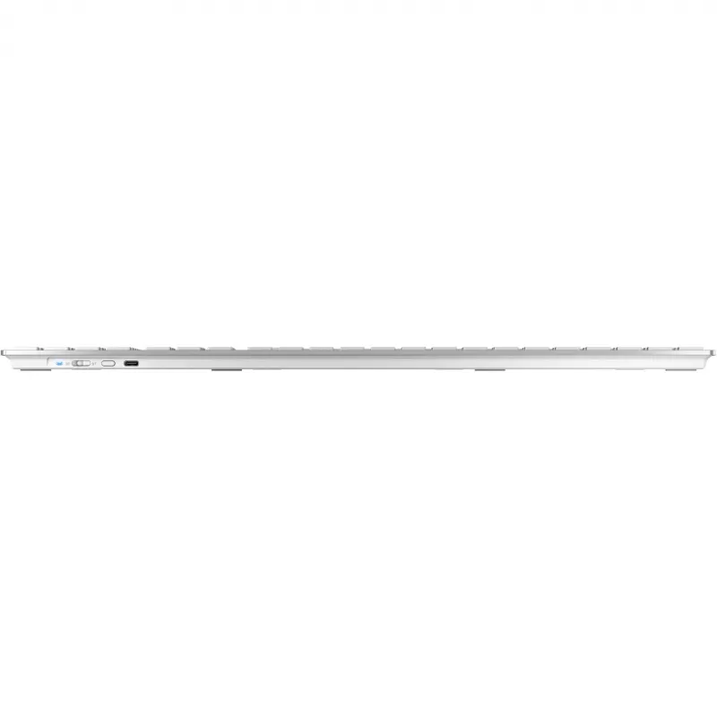 CHERRY DW 9100 SLIM toetsenbord muis inbegrepen universeel RF draadloos + Bluetooth QWERTZ Duits zilver