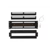 Lanberg AK-VDP103-B 19-inch 3U spanningsverdeelpaneel met DIN-rail TS-35, zwart