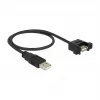 USB-kabel DeLOCK 85461 USB 2.0 0,5 m zwart