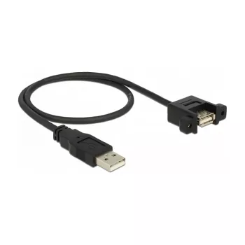 USB-kabel DeLOCK 85461 USB 2.0 0,5 m zwart