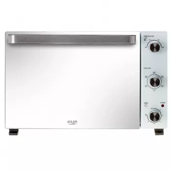 Elektrische tafeloven Adler AD 6027, 48 L inhoud, 1800 W, wit