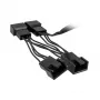 Ventilator Y-kabel Kolink 1-naar-4 PWM 35 cm, 4-pins PWM naar 4×4-pins PWM + SATA