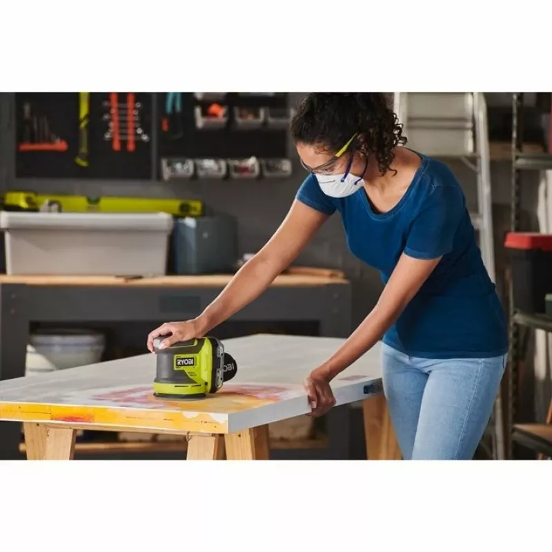 Ryobi RROS18-0 ONE+ 18 V accu-excentrische schuurmachine, 125 mm, solo