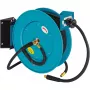 Open slanghaspel 9040OS-10, 20 meter, persluchtslang blauw, 2 meter aansluitslang