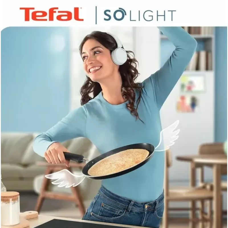 Pannenkoekenpan Tefal H0563842 antiaanbaklaag duurzaam, rond 24 cm