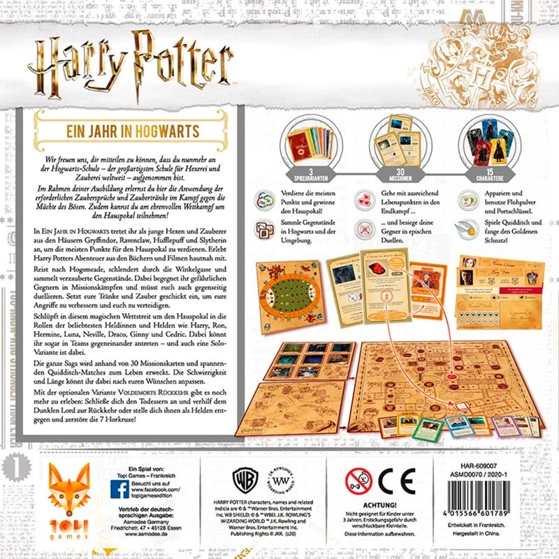 Harry Potter: Een jaar op Zweinstein, bordspel