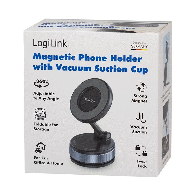 Magnetische smartphonehouder met vacuümzuignap