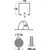 High Peak Rimini blauwe tunneltent