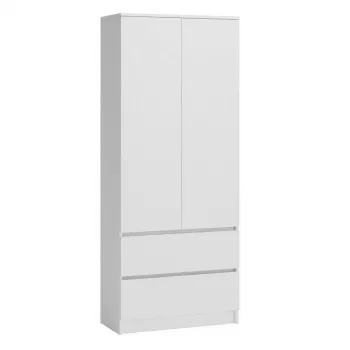 Garderobekast Top E Shop SZAFA MALWA B 5 schappen 2 draaideuren wit 900×500×1800 mm