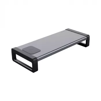 Monitorstandaard ORICO HS081812 met 15W Qi draadloze oplader, desktop-riser voor beeldschermen en laptop
