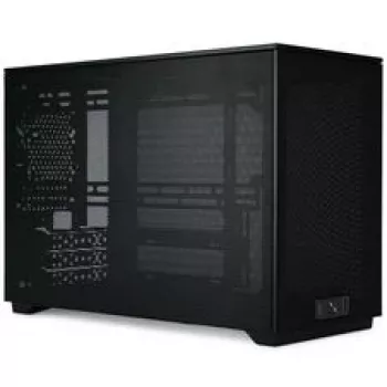 Mini ITX/ATX pc-behuizing ssupd Meshroom D (CS-MRD-BK-1) — compacte zwarte behuizing met mesh-panelen