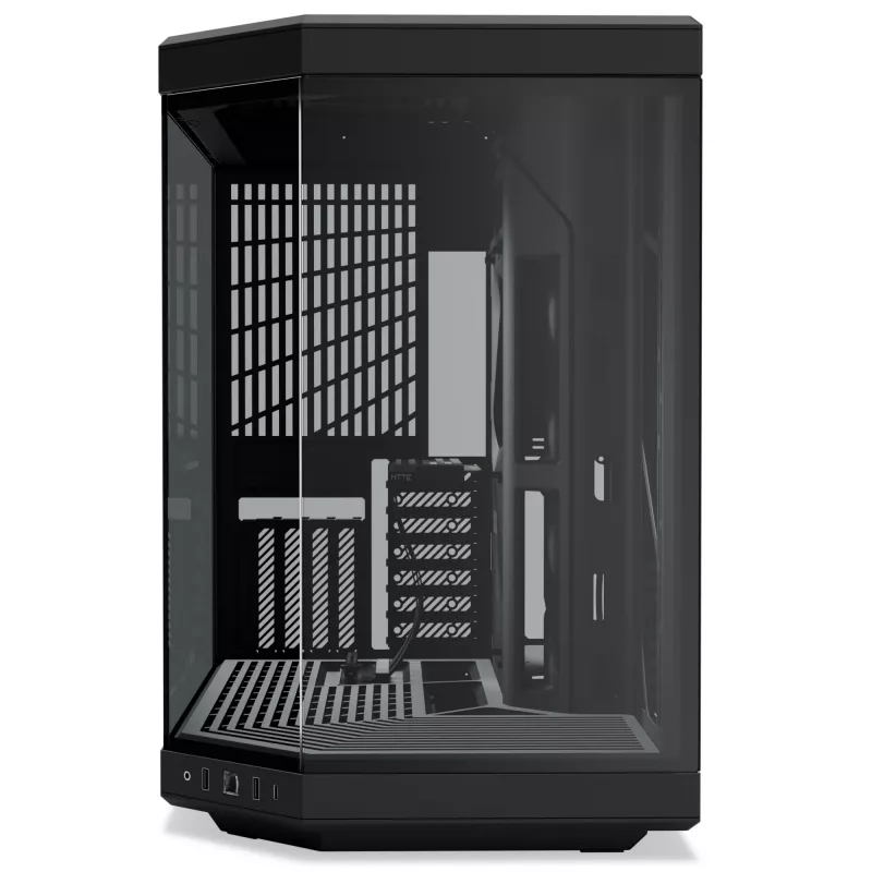 HYTE Y70 CS-HYTE-Y70-B Midi Tower pc-behuizing, E-ATX, gehard glas, Pitch Black