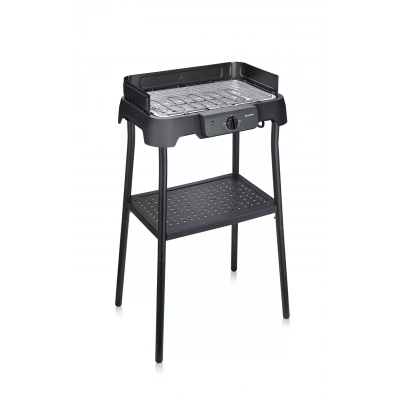 SEVERIN PG 8594 tafel-elektrogrill — 2000 W, rechthoekig rooster, zwart