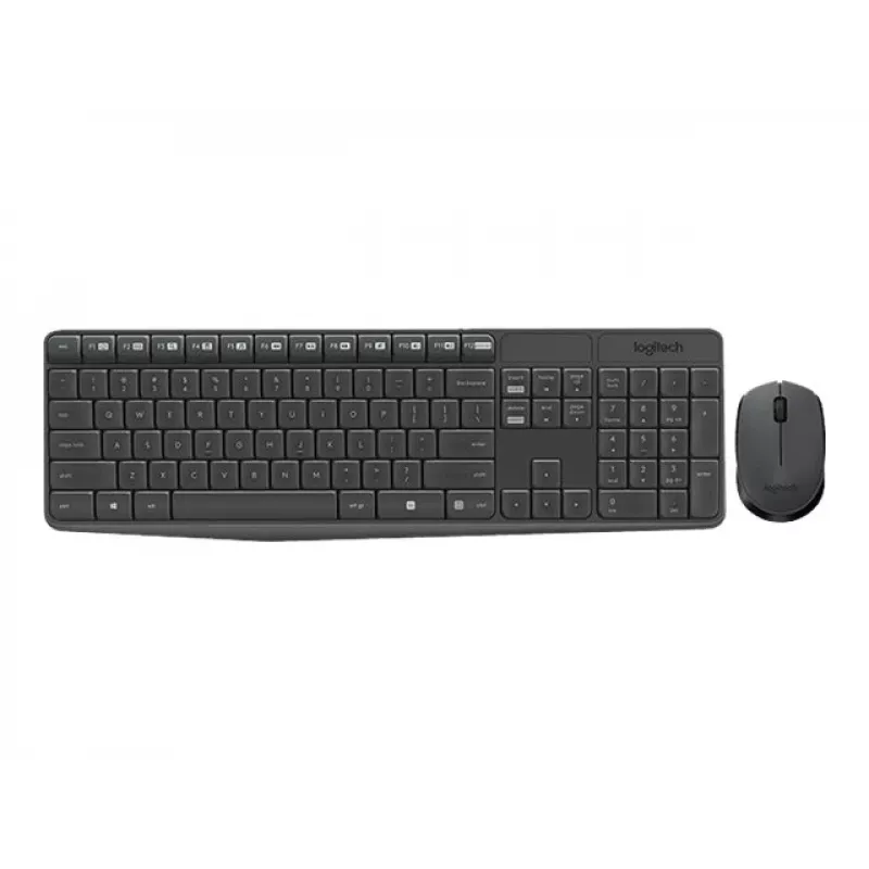 Logitech toetsenbord MK235 draadloos KBD+Muis grijs CZ