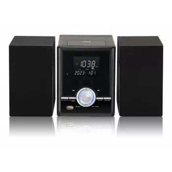 Toren-stereoset Eltra JOWISZ BT CD USB zwart – zuil-luidsprekersysteem met Bluetooth, cd-speler en USB