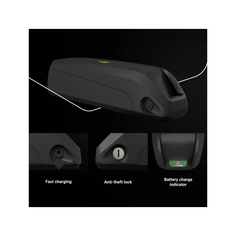 Batterij Green Cell EBIKEGCF03 48V 14500mAh lithium-ion zwart