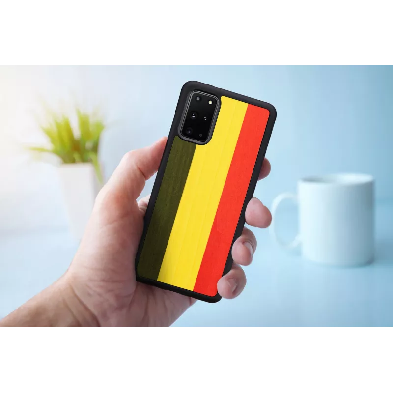 Beschermhoesje Man and Wood Galaxy S20+ reggae zwart