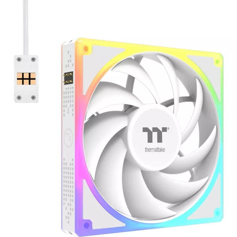 Ventilatorset THERMALTAKE TOUGHFAN EX 140 ARGB Sync White — 140 mm, 3-pack
