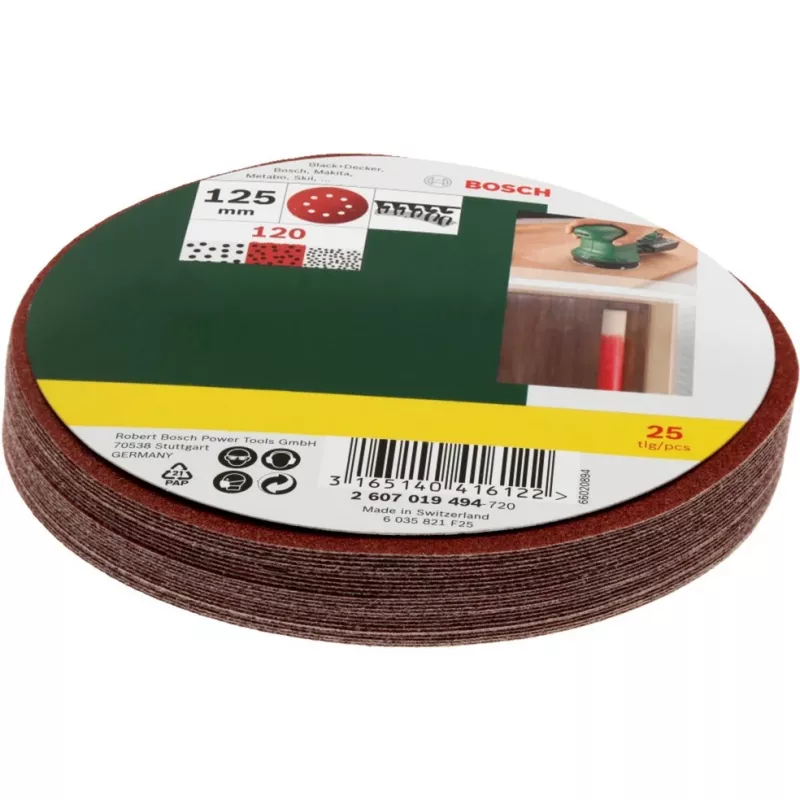Schuuraccessoire-set Bosch 2 607 019 494 — pakket met 25 schuurbladen/accessoires