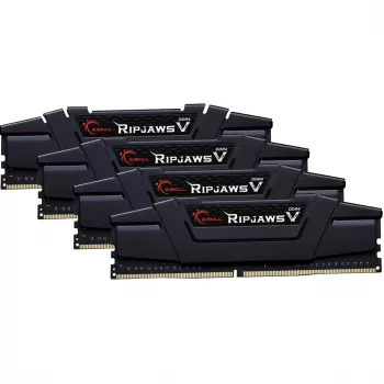 DIMM 64 GB DDR4-3600 (4x 16 GB) Quad-kit, werkgeheugen zwart, F4-3600C16Q-64GVKC, Ripjaws V, INTEL XMP
