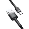 Baseus Cafule USB naar USB-C 3A 1m (grijs-zwart)